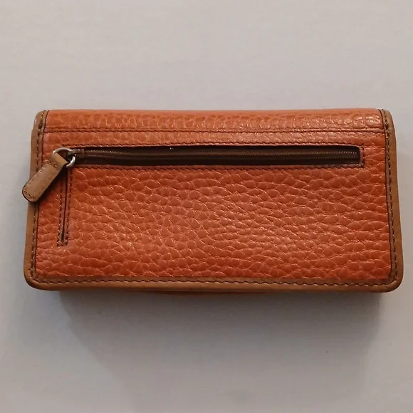Brighton Orange Leather Wallet - Picture 5 of 7